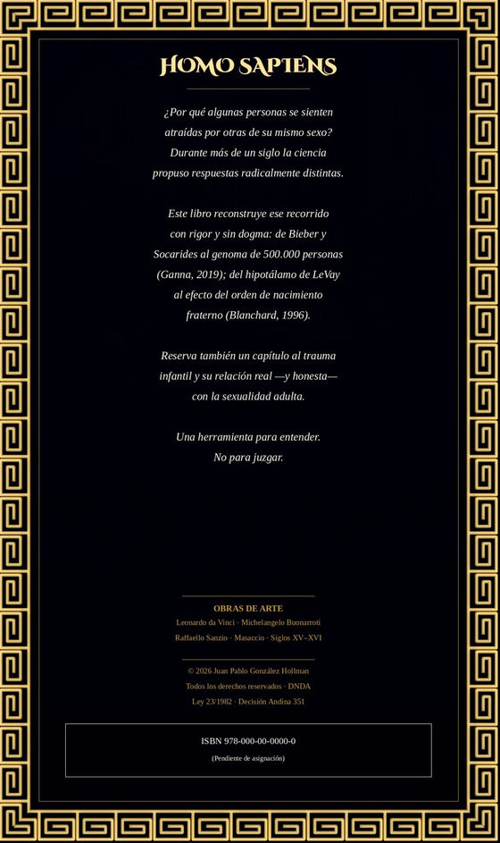Contraportada de Homo Sapiens