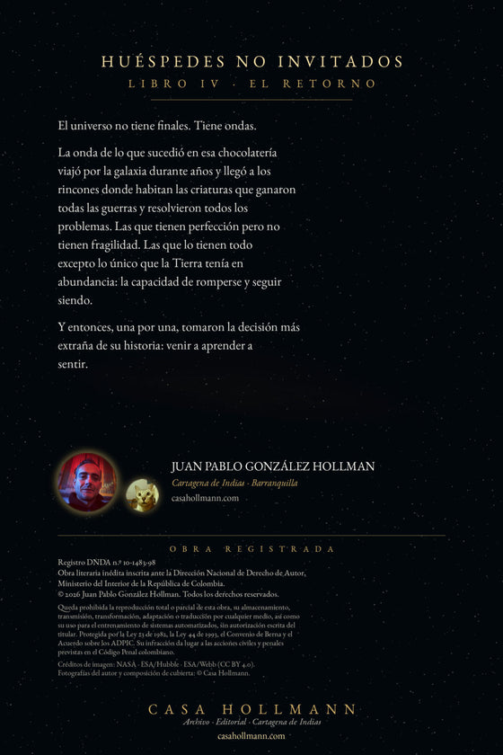 Contraportada de Huéspedes no invitados IV. El retorno