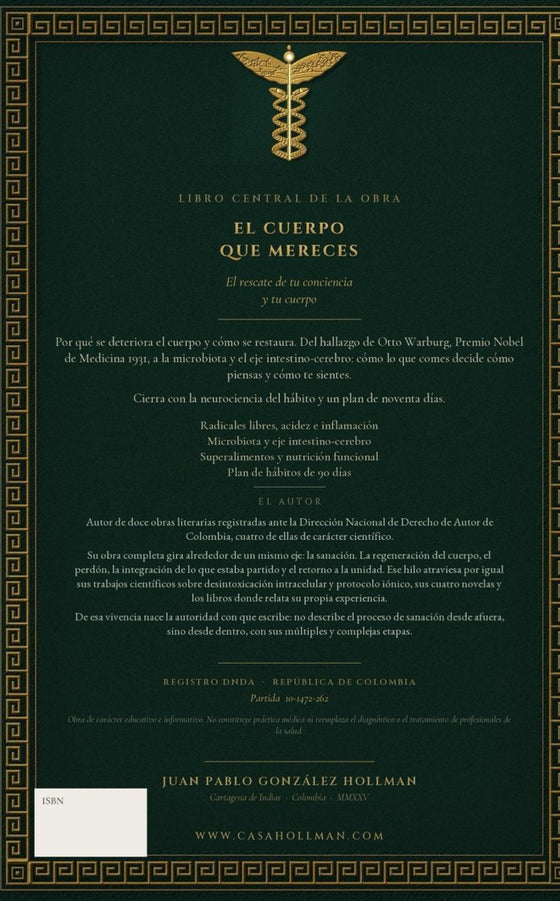 Contraportada de IONIX. El cuerpo que mereces